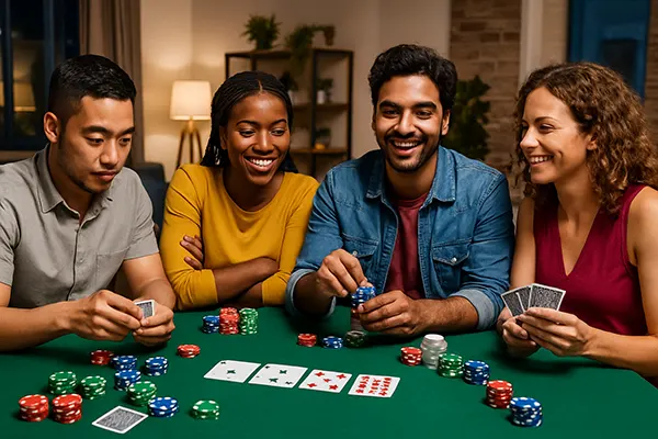 Freundliche Pokerszene