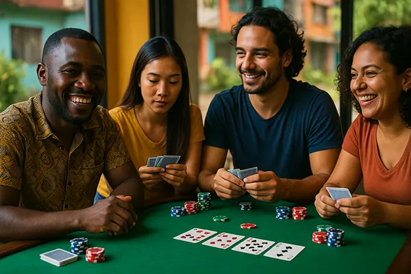 Freundliche Pokerszene