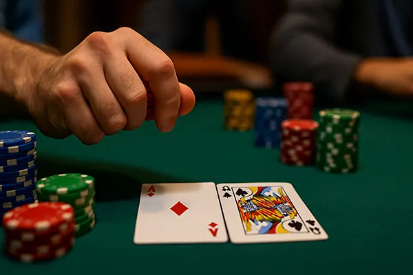 All-in poker moment